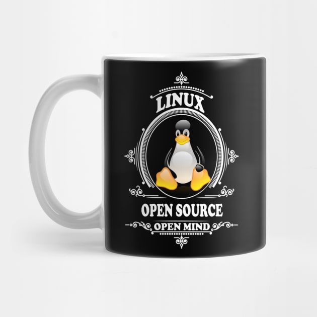 Linux - Open Source - Open Mind by Cyber Club Tees